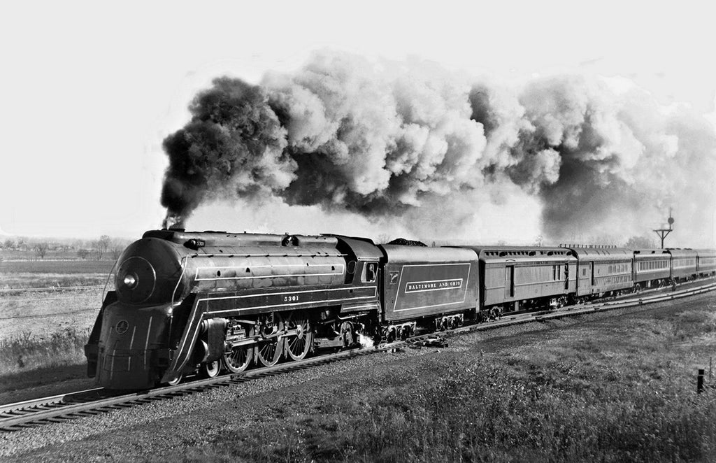 1955 B&O Railroad Cincinnatian Locomotive #2784 Cincinnati to Dayton OH 13 x 19 Reproduction Railroad Poster