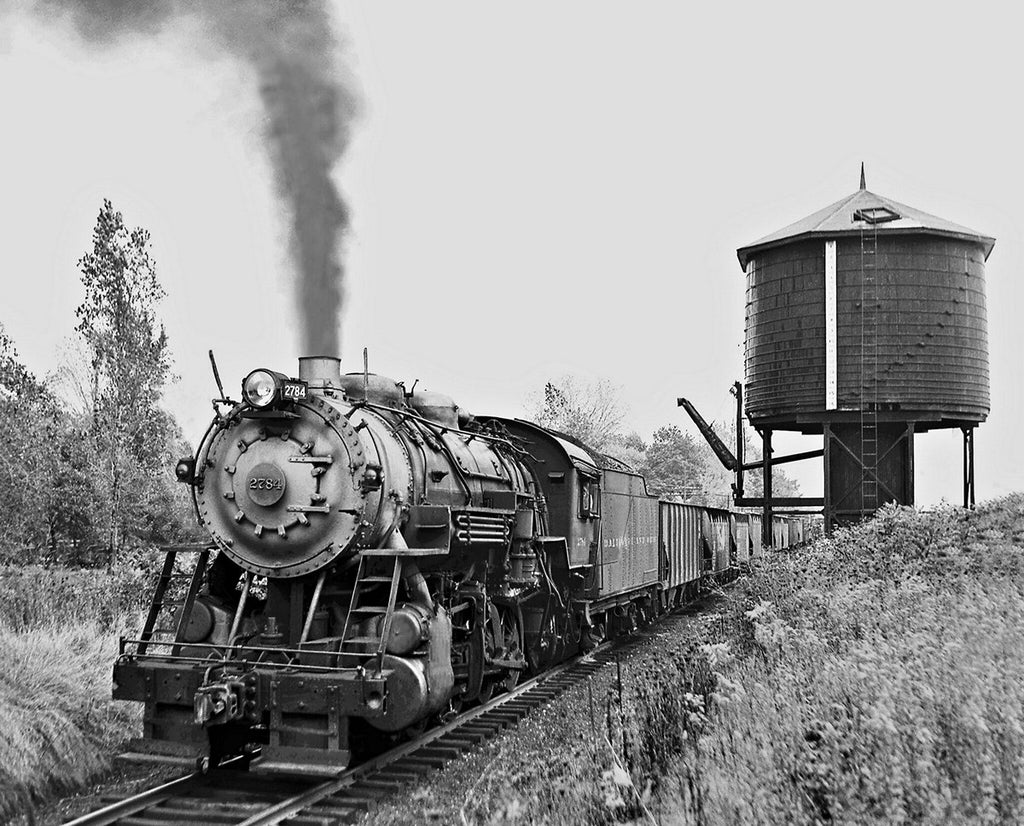 1955 B&O Railroad Locomotive #2784 Parma OH 13 x 19 Reproduction Railroad Poster
