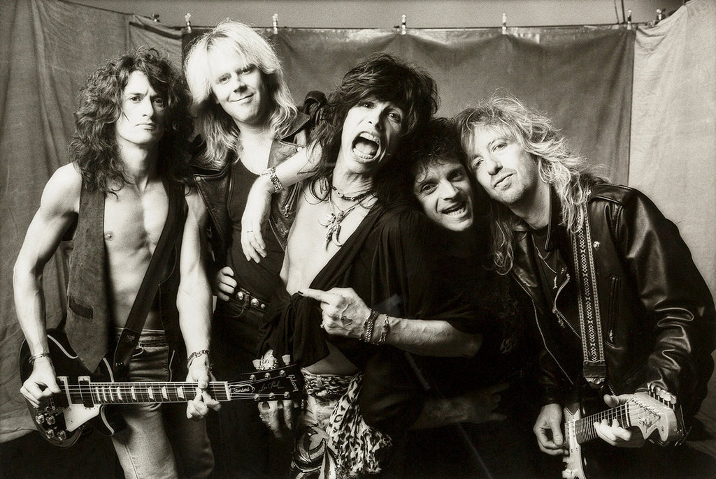 1989 Aerosmith Band Photo 13 x 17 Inch Reproduction Promo Personality Poster