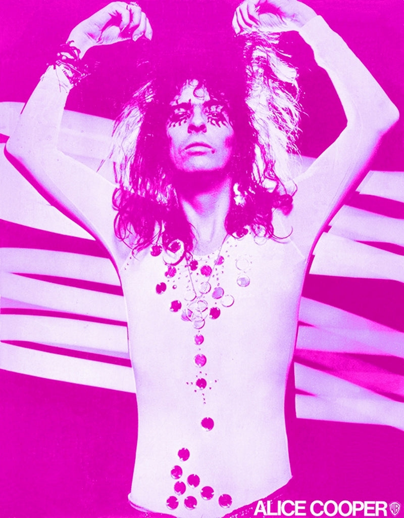 1971 Alice Cooper 13 x 17 Inch Reproduction Record Promo Print Ad Poster
