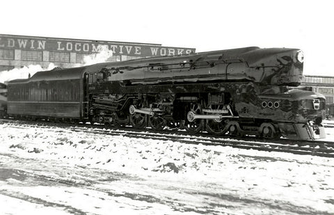 1940s Pennsylvania Railroad Locomotive T1-4-4-4-4 #5526 Baldwin Workmaster 13 x 19 Reproduction Railroad Poster