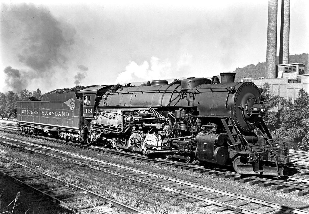 1948 Western Maryland #1119 RR Ridgeley WV 13 x 19 Reproduction Railroad Poster