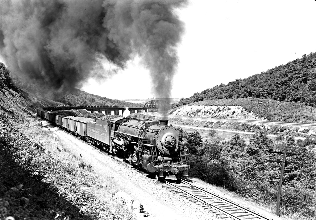 1952 Western Maryland RR #1117 Meyersdale PA 13 x 19 Reproduction Railroad Poster