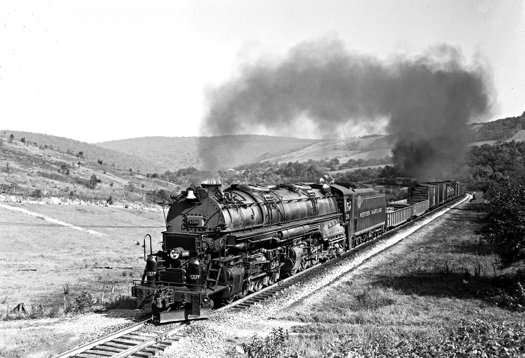 1945 Western Maryland RR #1206 Mount Savage MD 13 x 19 Reproduction Railroad Poster
