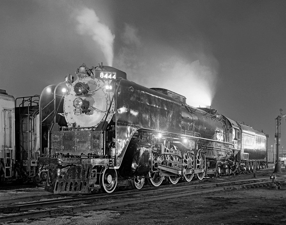 1968 Union Pacific #8444 Cheyenne WY Night 13 x 19 Reproduction Railroad Poster
