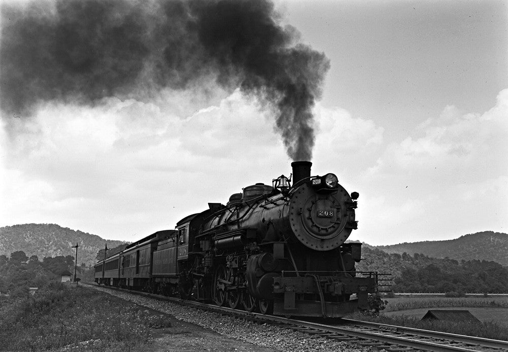 1949 Western Maryland RR #208 Oldtown MD 13 x 19 Reproduction Railroad Poster