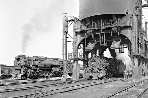 1956 Pennsylvania Railroad FM-Erie Locomotives #6484 and #4273 Columbus Ohio 13 x 19 Reproduction Railroad Poster
