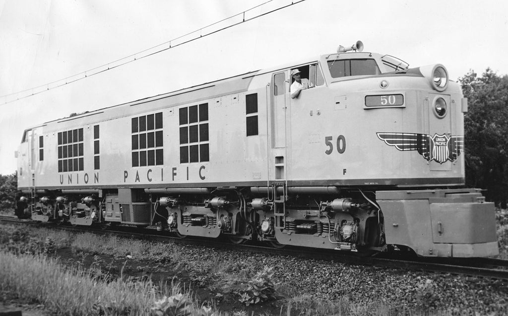 1960s Union Pacific Railroad Gas Turbine Locomotive #50 13 x 19 Reproduction Railroad Poster
