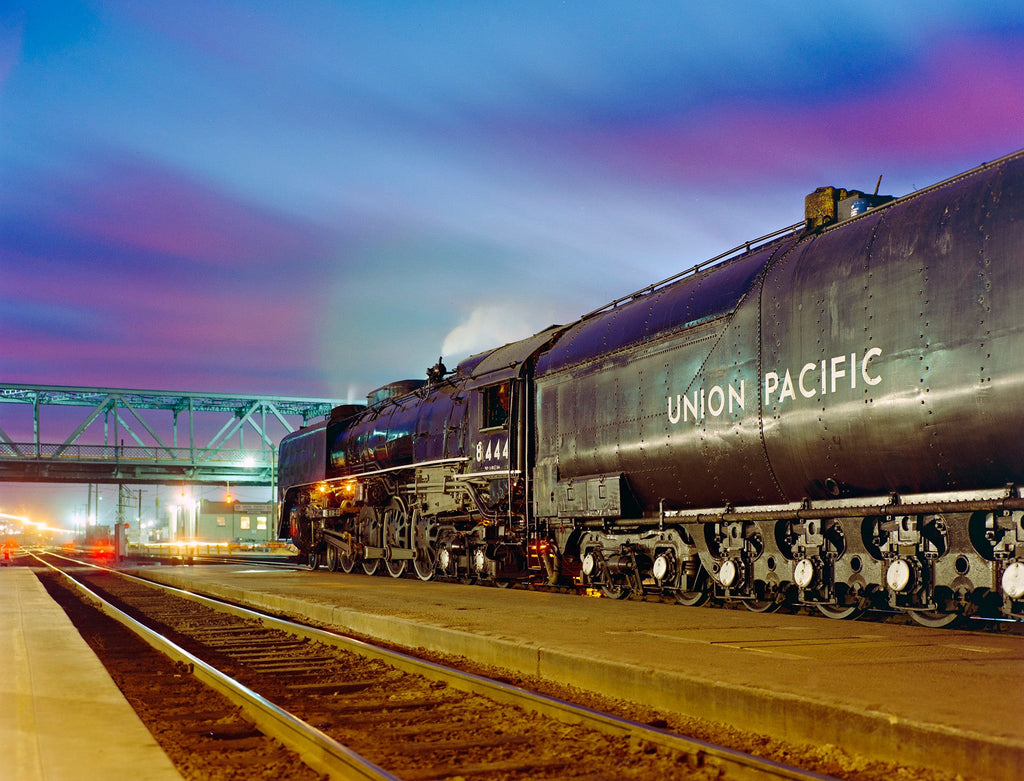 Copy of 1970 Union Pacific #8444 Denver CO Night Color 13 x 19 Reproduction Railroad Poster