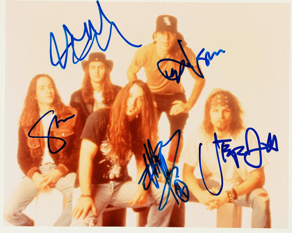 1990s Pearl Jam 13 x 17 Inch Reproduction Signed Photo Personality Poster