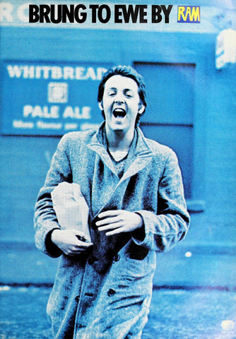 1971 Paul McCartney Ram LP Brung To Ewe By 13 x 17 Inch Reproduction Record Promo Memorabilia Poster
