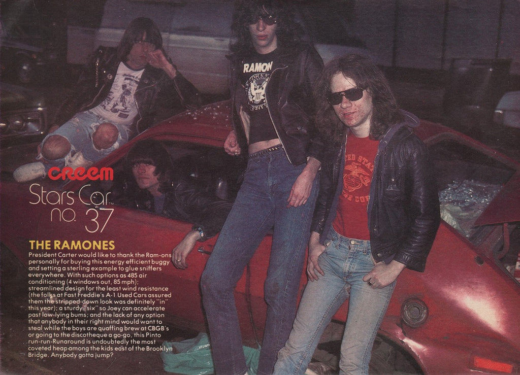 1978 Creem Ramones Stars Car No. 37 Periodical Personality Print