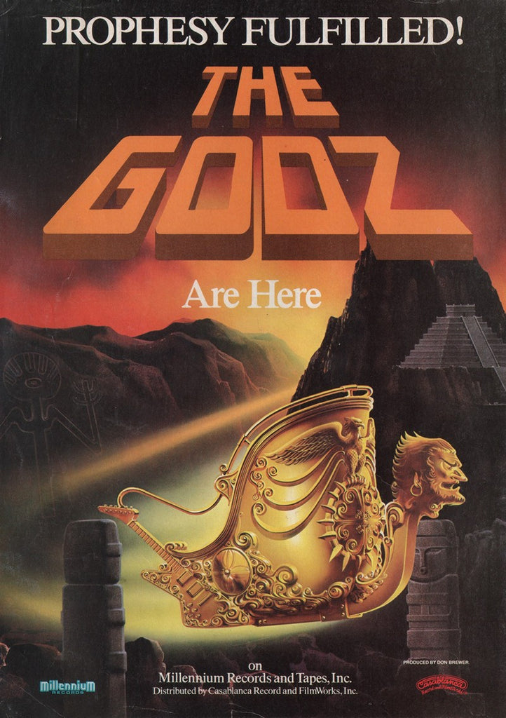 1978 The Godz Millennium Records LP Promo Print Ad