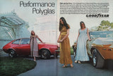 1971 Vintage 2-Pg Goodyear GT-60/70 Polyglas High Performance Tire Print Ad