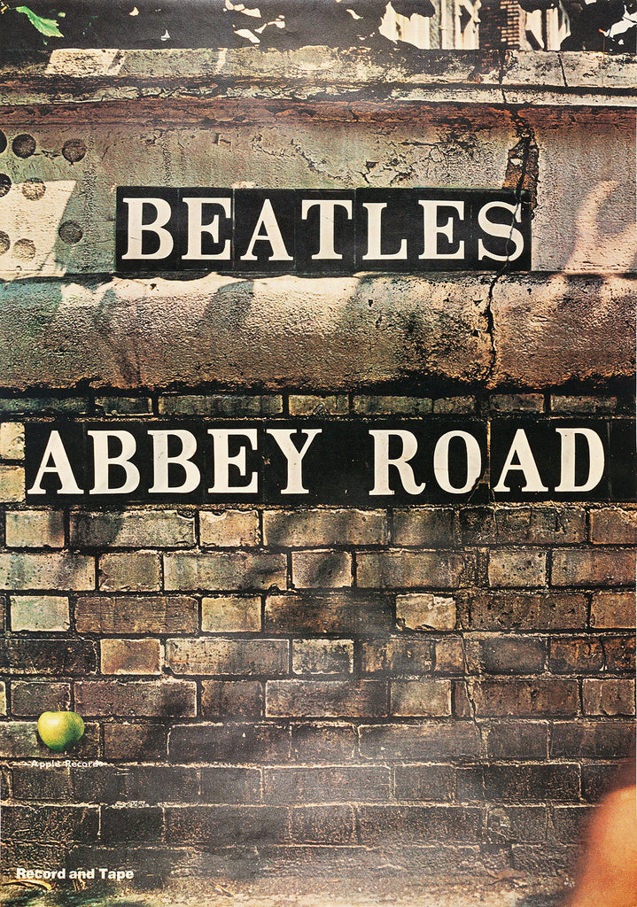 1969 Beatles Abbey Road Apple Records 12 x 16 Inch Reproduction Record Promo Memorabilia Poster