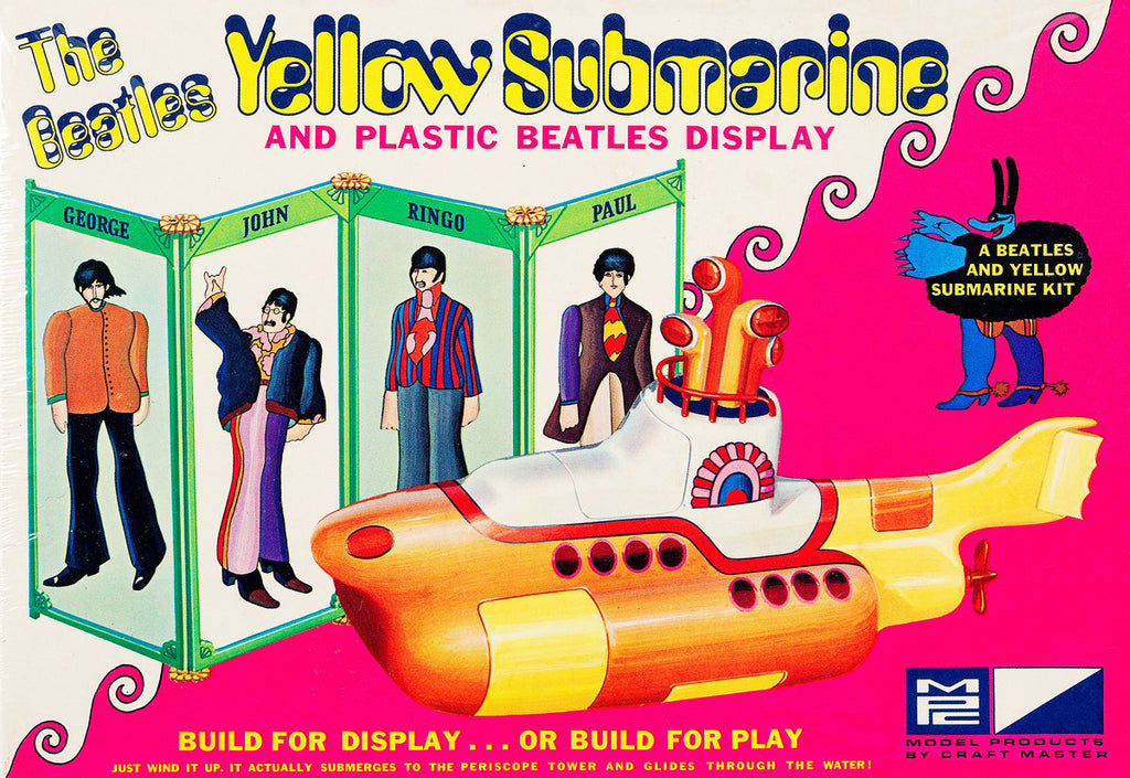 1968 Beatles Yellow Submarine Model Display LP 13 x 17 Inch Reproduction Promo Memorabilia Poster