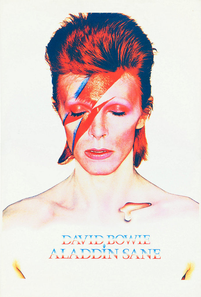 1973 David Bowie Aladdin Sane LP 13 x 17 Inch Reproduction Record Promo Memorabilia Poster