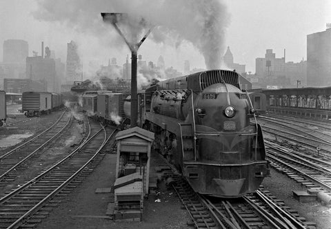1950 Grand Trunk Western Railroad Streamlined 4-8-4 Locomotive #6409 13 x 19 Reproduction Railroad Poster
