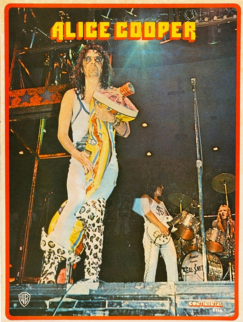 1973 Alice Cooper Billion Dollar Babies Tour 13 x 17 Inch Reproduction Personality Memorabilia Poster