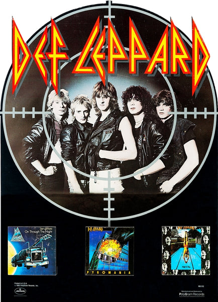 1983 Def Leppard Promo Display 13 x 17 Inch Reproduction Record Promo ...