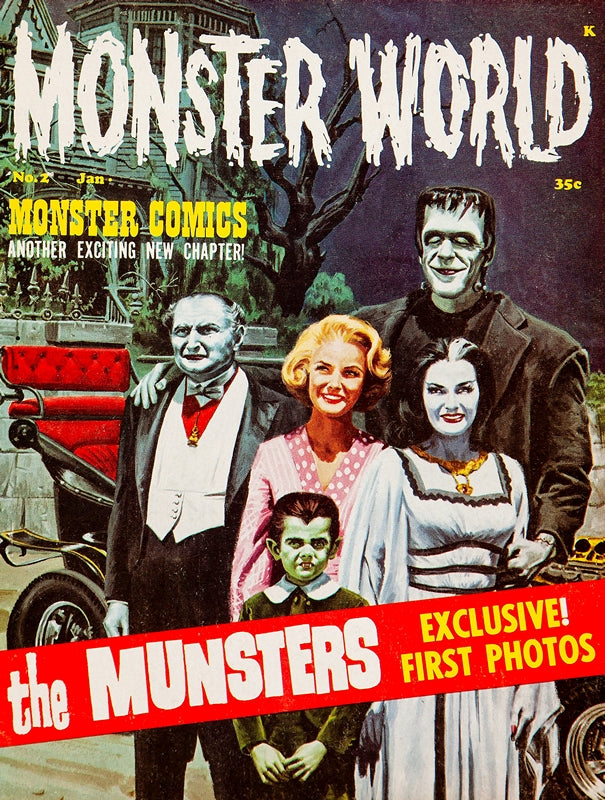 1964 The Munsters Monster World 13 x 17 Inch Reproduction TV Memorabilia Personality Poster