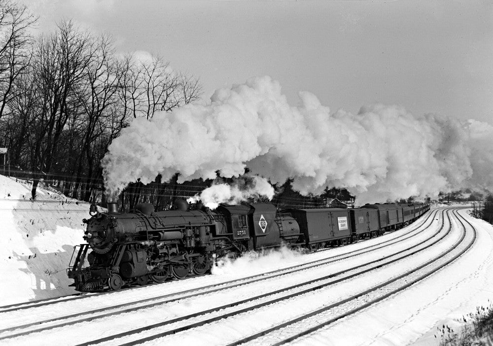 1943 Erie Railroad #2751 Waldwick NJ 13 x 19 Reproduction Railroad Poster