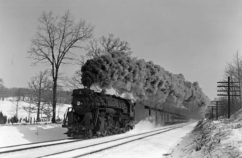 1946 Erie Railroad #2935 Oxford NY 13 x 19 Reproduction Railroad Poster