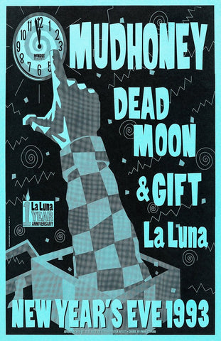 1993 Mudhoney La Luna 13 x 17 Inch Reproduction Concert Memorabilia Poster