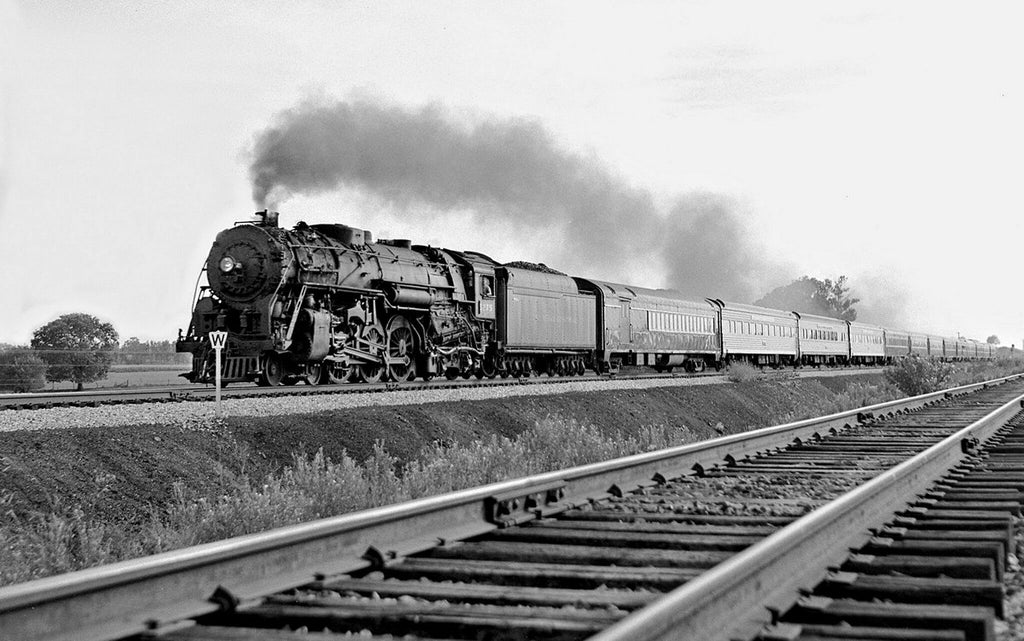 1955 New York Central Railroad Locomotive Fairborn OH 13 x 19 Reproduction Railroad Poster