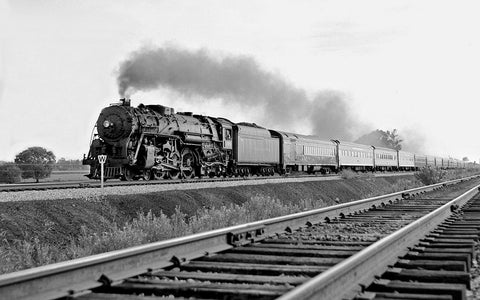 1955 New York Central Railroad Locomotive Fairborn OH 13 x 19 Reproduction Railroad Poster