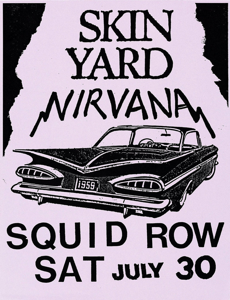 1988 Nirvana Skin Yard 13 x 17 Inch Reproduction Concert Memorabilia Poster