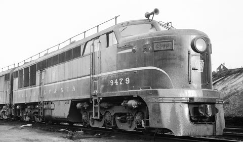 1955 Pennsylvania Railroad FM-Erie Locomotive #9479 13 x 19 Reproduction Railroad Poster