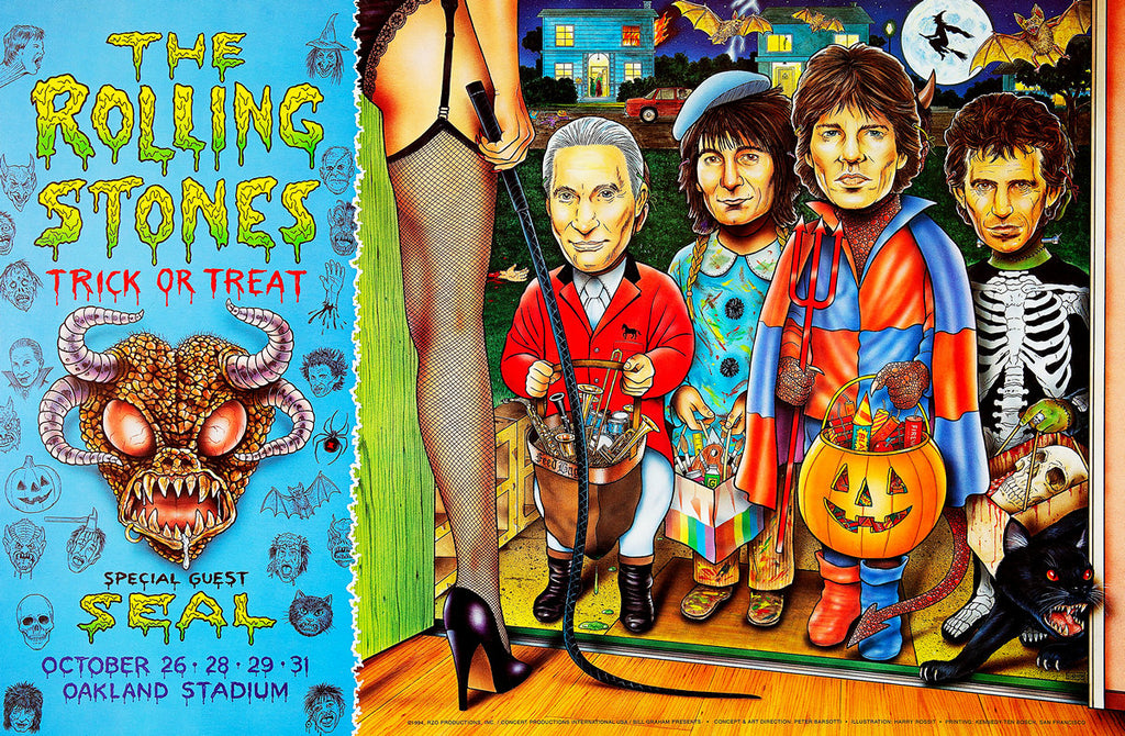 1994 Rolling Stones Oakland Stadium 13 x 17 Inch Reproduction Concert Memorabilia Poster