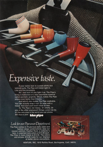1971 Vintage THE PIPE Tobacco Pipe Smoking Print Ad